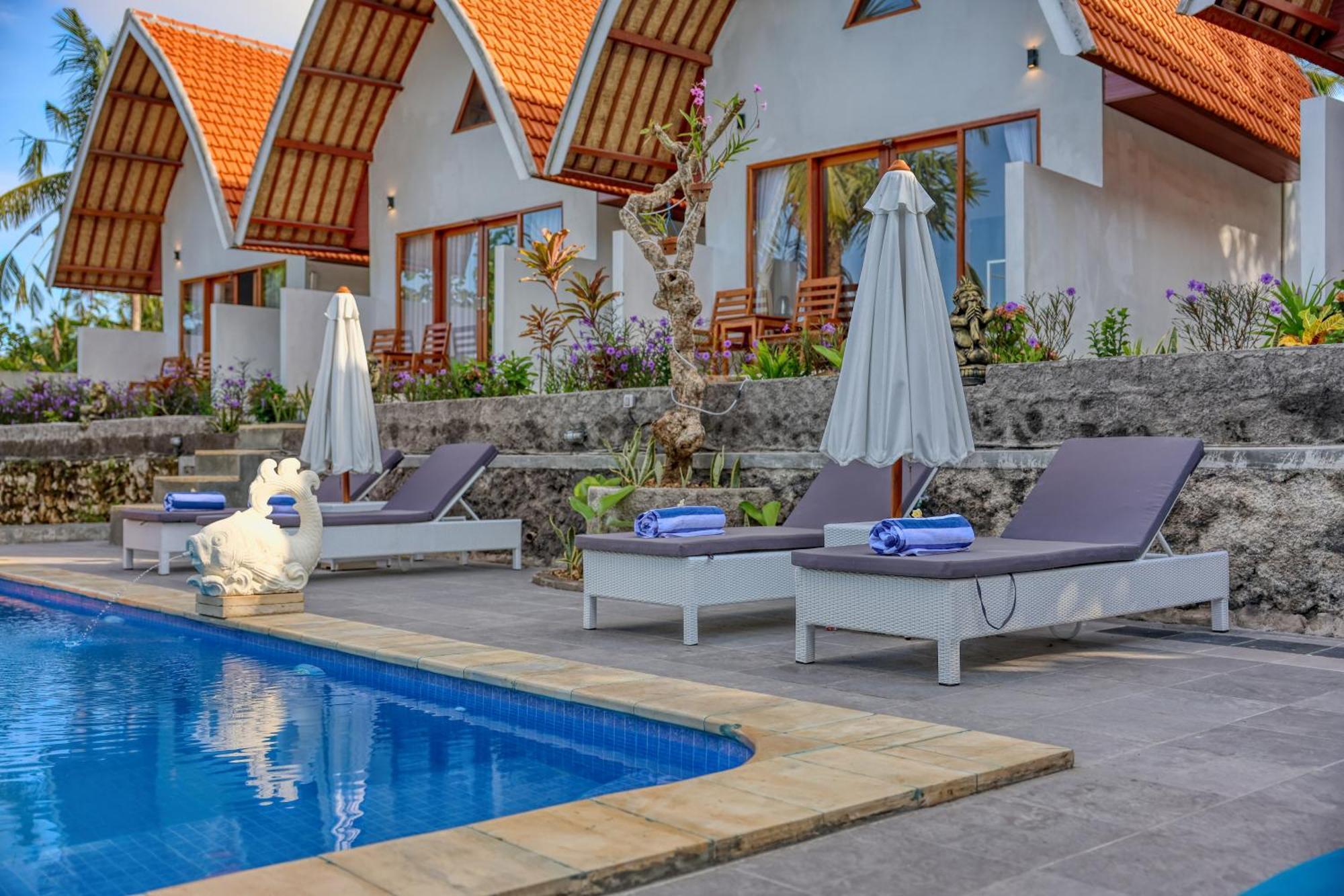 Kelingking Beach Villas Sompang Exterior foto